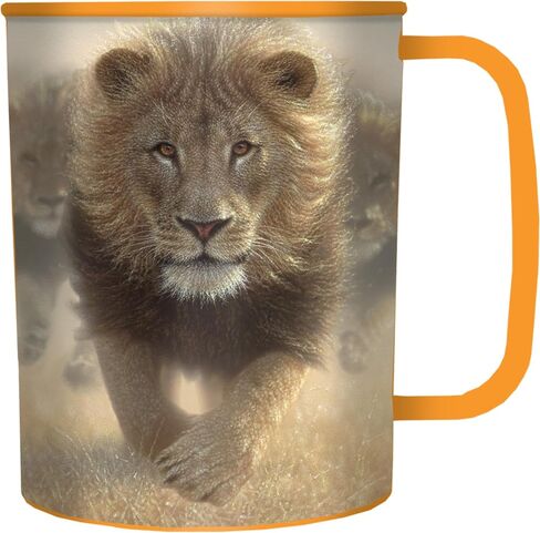 Drinking Cup - Curious Cow from Deluxebase. 3D Lenticular Farm Kids Cups. 10fl oz plastic cups for kids with original artwork licensed from renowned artist, Jerry LoFaro in Saudi Arabia