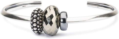 TROLLBEADS Heart Bangle - Elegant Silver Bracelet for Charm Collection | Silver 925 | Stardust collection | Design by Mette Saabye in Saudi Arabia