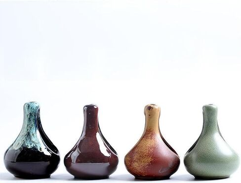 Tear Drop Essential Oil Burner Wax Melt Burners, Aromatherapy Aroma Burner Ceramic Oil Diffuser Candle Tealight Holder Home Bedroom Decor-C1 in Kuwait
