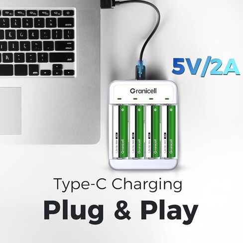 8 Bay Smart Battery Charger with AA & AAA Rechargeable Batteries,8 Pcs AA 2800mAh & 8 Pcs AAA 1100mAh High Capacity NiMH Battery in Saudi Arabia