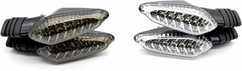 مصباح مؤشر إشارة LED ، متوافق مع Ducati Monster 695 696 796 821 1100/S/EVO 1200 Motorcycle Front Blinker Monster (LED: LED Dark Gray) in Saudi Arabia