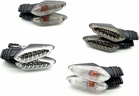 مصباح مؤشر إشارة LED ، متوافق مع Ducati Monster 695 696 796 821 1100/S/EVO 1200 Motorcycle Front Blinker Monster (LED: LED Dark Gray) in Saudi Arabia