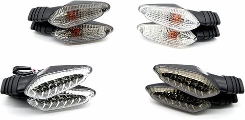 مصباح مؤشر إشارة LED ، متوافق مع Ducati Monster 695 696 796 821 1100/S/EVO 1200 Motorcycle Front Blinker Monster (LED: LED Dark Gray) in Saudi Arabia