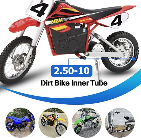 استبدال الأنبوب الداخلي 2.50/2.75-10 من Honda CRF50 XR50 Razor MX650 MX500 SX500 YAMAHA PW50 TTR50 SUZUKI JR50 SSR KDX50 APOLLO COOLSTER 49CC 50CC MOTOCYCLE BIKE BIKE in Kuwait