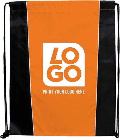 Custom Two-Tone Drawstring Tote Bags - Single Color Imprint for Promotions, Gifts, & Events in Saudi Arabia