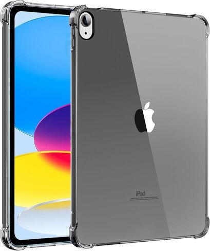 حالة لـ iPad (A16) الجيل الحادي عشر 11 بوصة (2025) ، الجيل العاشر 10.9 بوصة (2022) ، TPU خفيفة الوزن ورقيقة ، مع واقي مصد الهواء ، مضاد للخلع ، مقاوم للأثر المقاوم للصدمة ، واضحة ، واضحة in Kuwait
