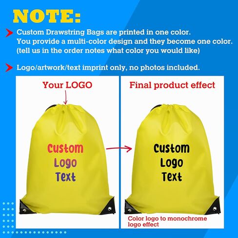 Custom Two-Tone Drawstring Tote Bags - Single Color Imprint for Promotions, Gifts, & Events in Saudi Arabia