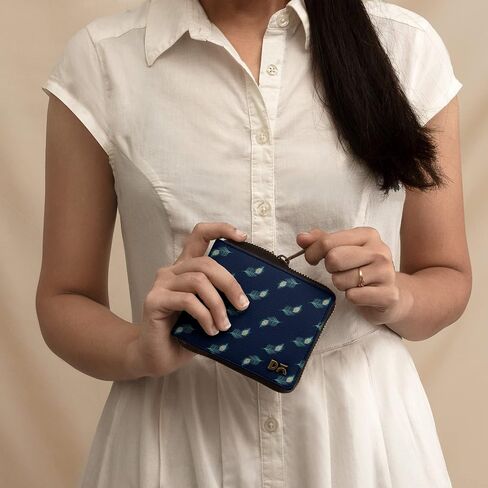 Stylish Slim Zip Around Wallet | Women's & Mens Bifold Wallet Purse With Coin, Card Slots | Soft Genuine Leather in Saudi Arabia