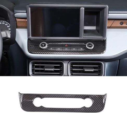 TOYCIDFG Dashboard Air Conditioner Switch Cover Trim Frame for Ford Maverick 2022-2025, Interior Center Control Car Decoration Accessories (Carbon Fiber Grain) in Saudi Arabia