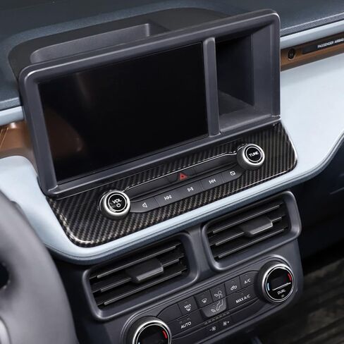 TOYCIDFG Dashboard Air Conditioner Switch Cover Trim Frame for Ford Maverick 2022-2025, Interior Center Control Car Decoration Accessories (Carbon Fiber Grain) in Saudi Arabia