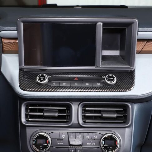 TOYCIDFG Dashboard Air Conditioner Switch Cover Trim Frame for Ford Maverick 2022-2025, Interior Center Control Car Decoration Accessories (Carbon Fiber Grain) in Saudi Arabia