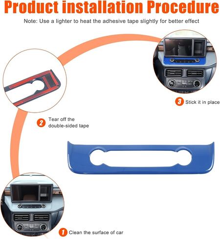 TOYCIDFG Dashboard Air Conditioner Switch Cover Trim Frame for Ford Maverick 2022-2025, Interior Center Control Car Decoration Accessories (Carbon Fiber Grain) in Saudi Arabia