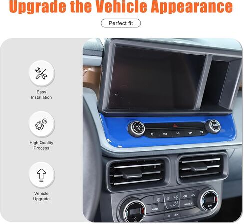 TOYCIDFG Dashboard Air Conditioner Switch Cover Trim Frame for Ford Maverick 2022-2025, Interior Center Control Car Decoration Accessories (Carbon Fiber Grain) in Saudi Arabia