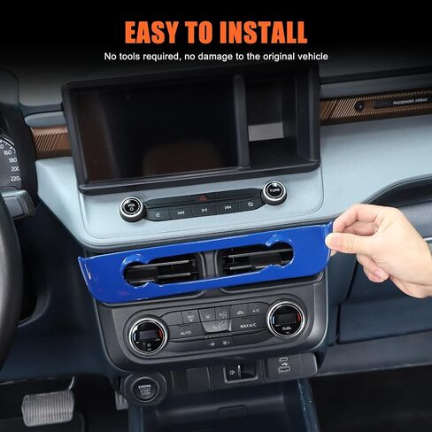 TOYCIDFG Dashboard Air Conditioner Switch Cover Trim Frame for Ford Maverick 2022-2025, Interior Center Control Car Decoration Accessories (Carbon Fiber Grain) in Saudi Arabia