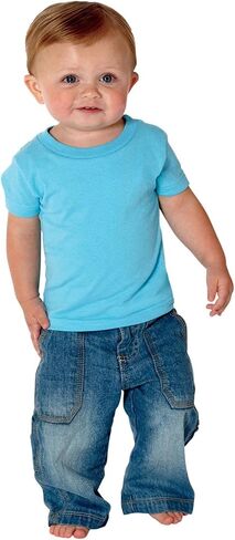 RABBIT SKINS 5.5 oz. Short-Sleeve Jersey T-Shirt (3401) Yellow, 24 Months in Saudi Arabia