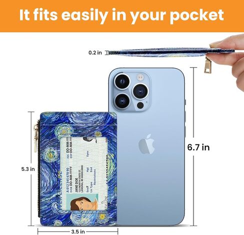 small wallet women, RFID thin wallet for women, thin ladies credit card holder (Pink Marble 1) in Kuwait