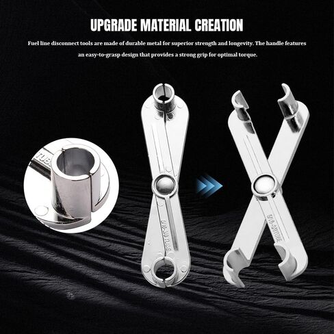Fuel Line Disconnect Scissor Tool Set for 3/8 Inch and 5/16Inch, Fuel Line Disconnect Tool, Quick Disconnection A/C Line Transmission Line Remover Tool, Car Accessories for GM Ford Mazda in Saudi Arabia