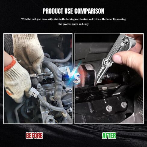 Fuel Line Disconnect Scissor Tool Set for 3/8 Inch and 5/16Inch, Fuel Line Disconnect Tool, Quick Disconnection A/C Line Transmission Line Remover Tool, Car Accessories for GM Ford Mazda in Saudi Arabia