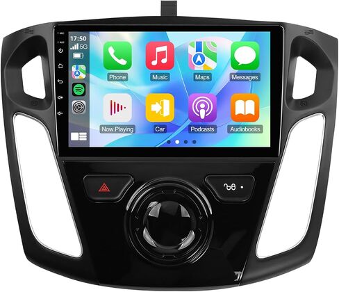 2+32G 9-inch Android 12 Car Stereo for Ford Focus 2012-2018 IPS Touchscreen Screen Car Radio with WiFi 6 Carplay & Android Auto Support Backup Camera GPS FM Navi Bluetooth 5.4 SWC in Saudi Arabia