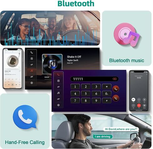 2+32G 9-inch Android 12 Car Stereo for Ford Focus 2012-2018 IPS Touchscreen Screen Car Radio with WiFi 6 Carplay & Android Auto Support Backup Camera GPS FM Navi Bluetooth 5.4 SWC in Saudi Arabia