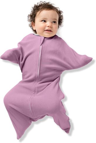 قماط SleepingBaby Zipadee-Zip Transition - بطانية قماط صوف للأطفال بسحاب - ريحان صوف، صغير جدًا (3-6 أشهر) in Saudi Arabia
