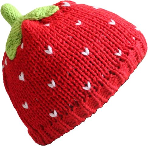 yolrdiw Women's Crochet Strawberry Hat Knitted Cute Beanies Y2k Fruit Cap for Girl in Saudi Arabia