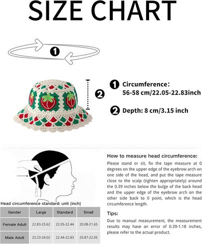 yolrdiw Women's Crochet Strawberry Hat Knitted Cute Beanies Y2k Fruit Cap for Girl in Saudi Arabia