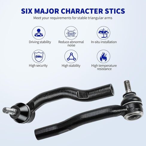 طقم LCWRGS Front Tie Rod Linds لعام 2007 2008 2009 2010 2011 Toyota Camry ، 4 نهايات قضيب ربط داخلي وخارجي 2 أحذية ، EV800306 ES80603 ES80602-6pcs in Saudi Arabia
