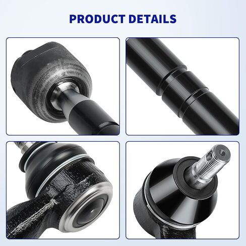 طقم LCWRGS Front Tie Rod Linds لعام 2007 2008 2009 2010 2011 Toyota Camry ، 4 نهايات قضيب ربط داخلي وخارجي 2 أحذية ، EV800306 ES80603 ES80602-6pcs in Saudi Arabia