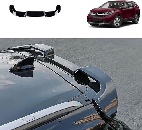 إكسسوارات السيارات متوافقة مع Honda CRV 2022 2021 2020-2017 المفسد الخلفي Tail Trunk Lip Bar ABS 1PCS (نمط أسود لامع) in Saudi Arabia