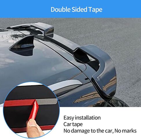 إكسسوارات السيارات متوافقة مع Honda CRV 2022 2021 2020-2017 المفسد الخلفي Tail Trunk Lip Bar ABS 1PCS (نمط أسود لامع) in Saudi Arabia