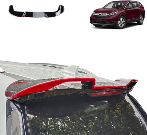 إكسسوارات السيارات متوافقة مع Honda CRV 2022 2021 2020-2017 المفسد الخلفي Tail Trunk Lip Bar ABS 1PCS (نمط أسود لامع) in Saudi Arabia