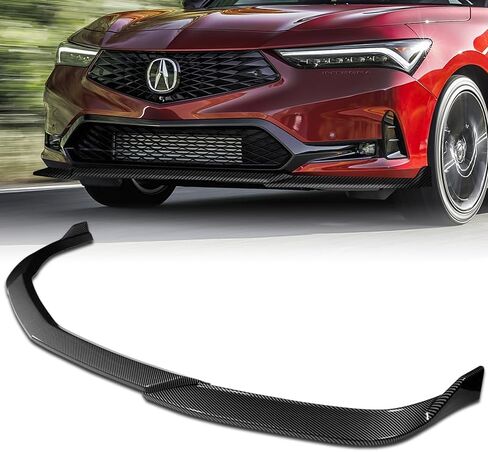 3pcs TR-Style Front Bumper Lip Spoiler Body Kit Compatible with 2023-2025 Acura Integra 2024 (Carbon Painted) in Kuwait