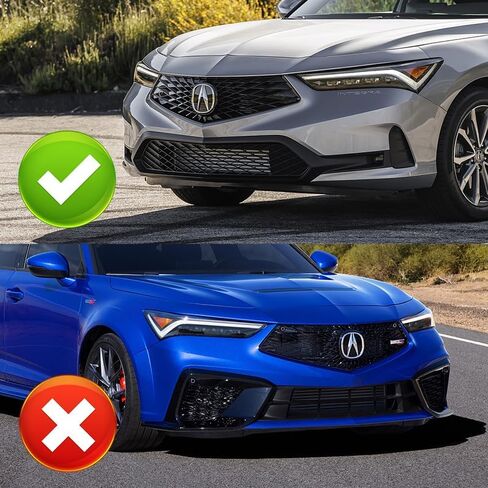 3pcs TR-Style Front Bumper Lip Spoiler Body Kit Compatible with 2023-2025 Acura Integra 2024 (Carbon Painted) in Saudi Arabia