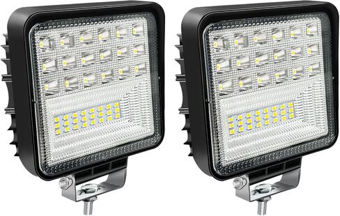 4INCH LED LED LIGHT PODS ، 126W مربع LED LED LID ، 12V 24V Spot & Flood Off Road Lights ، LED FOG LIGHT TRACK TRACK TRACK LIGH in Saudi Arabia