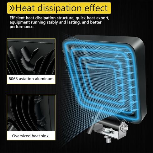 4INCH LED LED LIGHT PODS ، 126W مربع LED LED LID ، 12V 24V Spot & Flood Off Road Lights ، LED FOG LIGHT TRACK TRACK TRACK LIGH in Saudi Arabia