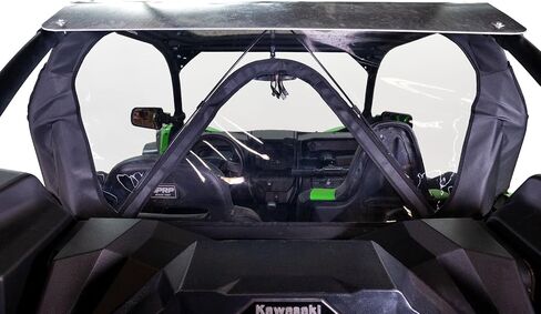 Seizmik UTV الزجاج الأمامي الخلفي الناعم متوافق مع نماذج Kawasaki KRX 1000 2020-2022 UTV | كل التضاريس الزجاج الأمامي | جنبا إلى جنب الملحقات in Kuwait