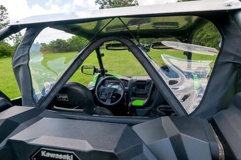 Seizmik UTV الزجاج الأمامي الخلفي الناعم متوافق مع نماذج Kawasaki KRX 1000 2020-2022 UTV | كل التضاريس الزجاج الأمامي | جنبا إلى جنب الملحقات in Kuwait