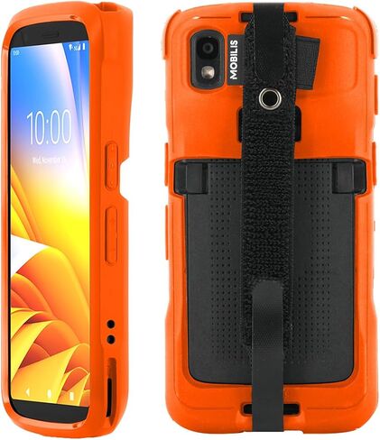 MOBILIS Rugged Case for Zebra TC22 TC27 Mobile Computer with Handstrap, Reinforced Protective Cover, Military Grade Shockproof, Compatible with Charging Accessories, Recycled Materials, Black in Saudi Arabia