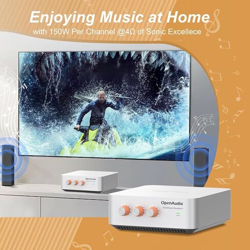 StreamerAmp Pro: Multi-Room Streaming Amplifier | Airplay2, Spotify Connect, DLNA | Mobile APP | Equalizer | Bluetooth Audio, RCA (Electronic_Component_Amplifier in Saudi Arabia