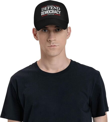 Defend Democracy Hat Save Democracy Hat Trucker Cap for Men Women Black in Kuwait