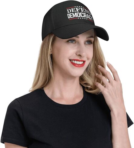 Defend Democracy Hat Save Democracy Hat Trucker Cap for Men Women Black in Kuwait