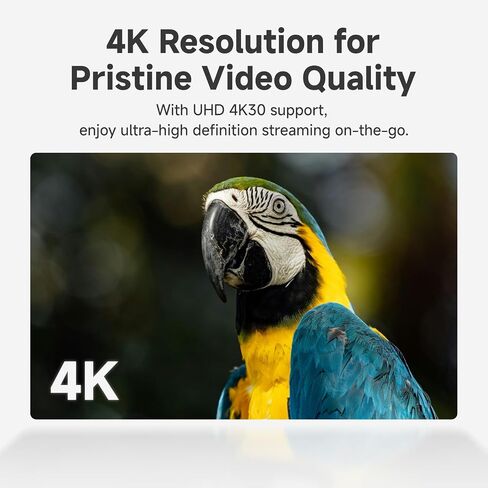 شاشة محول فيديو SeeMo 4K HDMI إلى USB من Accsoon لأجهزة iOS، جهاز إرسال فيديو في الوقت الحقيقي - بث مباشر/تسجيل/مشاركة، شحن سريع - بطاقة CD - خفيفة الوزن وسهلة الاستخدام in Saudi Arabia