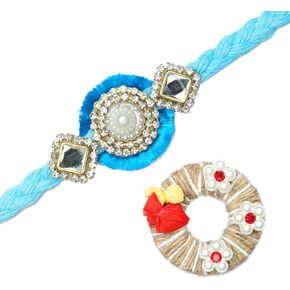 Single Rakhi for Brother Rakhi Thread for Bhai Bhabhi Bhaiya and Bhatiji veera Rakhi Set Dora Bracelet Kalwa with gift Pack for Brother Sister Indian Traditional Festival in Kuwait