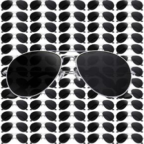 Mepase 100 Pack Classic Pilot Sunglasses for Men Women Polarized Military Style Driving Pilot Sun Glasses Vintage UV Proof Black Glasses in Kuwait