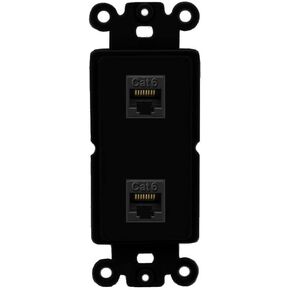 RITEAV 2 PORT CAT6 لوحة الحائط إدراج أبيض in Kuwait