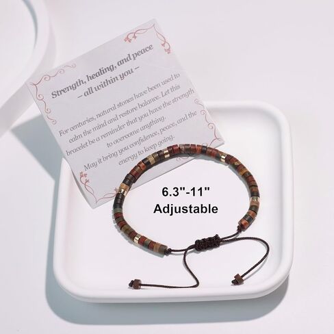 Bracelets for Women, Healing Natural Stone Beaded Bracelets, Unique Get Well Birthday Inspirational Gifts for Women Best Friends Mom Coworkers in Kuwait