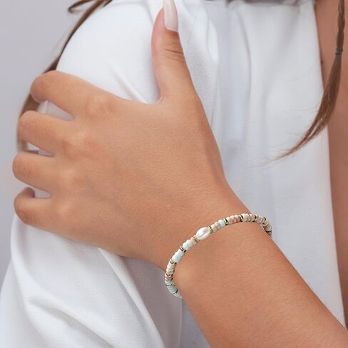 Bracelets for Women, Healing Natural Stone Beaded Bracelets, Unique Get Well Birthday Inspirational Gifts for Women Best Friends Mom Coworkers in Kuwait