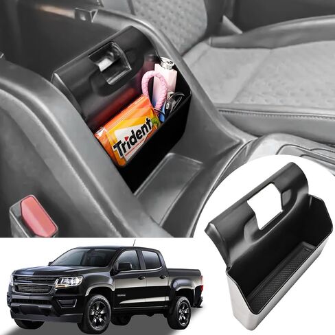 TACOBRO Center Console Hanging Storage Organizer Compatible with GMC Canyon and Chevy Colorado 2014 2015 2016 2017 2018 2019 2020 2021 2022 Accessories, Adds Armrest Box Extra Storage For Small Items in Saudi Arabia