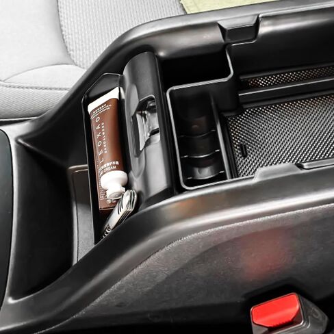 TACOBRO Center Console Hanging Storage Organizer Compatible with GMC Canyon and Chevy Colorado 2014 2015 2016 2017 2018 2019 2020 2021 2022 Accessories, Adds Armrest Box Extra Storage For Small Items in Saudi Arabia